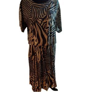 Animal-print 2-piece Dress